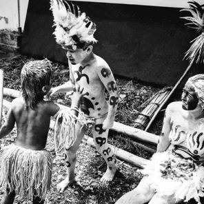 Tapati Rapanui 2007 • Young Warriors preparing for the Parade…