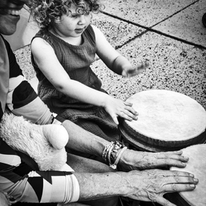First Friday in September iPhone Drum Circle • Kids #1