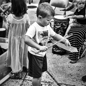 First Friday in September iPhone Drum Circle • Kids #2