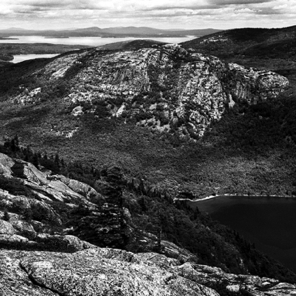 Jordon Pond, North Bubble, from Penobscot Mountain
